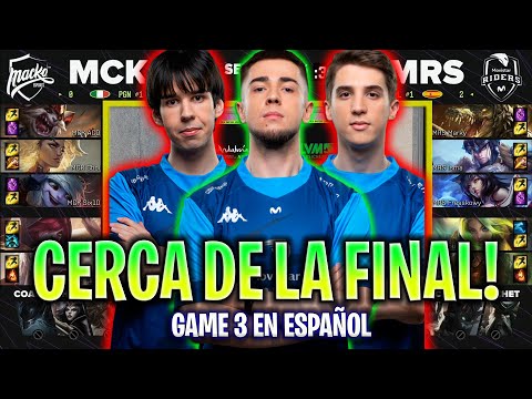 RIDERS ESTÁ A UN PASO DE LA GRAN FINAL! | MCK vs MRS Game 3 SEMIFINAL EMEA MASTERS 2023 LVP ESPAÑOL