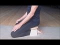 BodyQui meditation stool - How to place your self. BodyQui meditation stool - How to place your self.