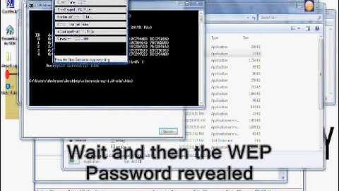 hacking WEP wireless networks with windows