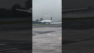 Canadian Cloud Cloak Airbus A330 Takeoff From Wet Runway