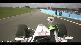 Jensen Button’s Brawn GP Victory lap at Interlagos. 2009 World Champion