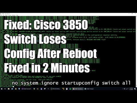 Fixed: Cisco 3850