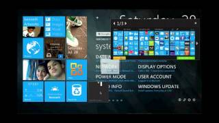 Windows 8 features from Omnimo (Rainmeter)