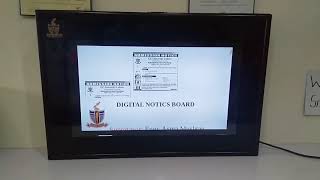 Digital Notice Board using Raspberry pie