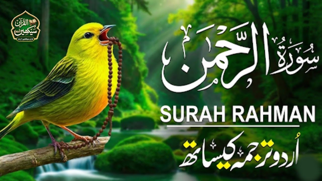 Surah Ar-Rahman Full with Urdu & Hindi Translation | Which Favor Will You Deny? | Qari Mansoor 