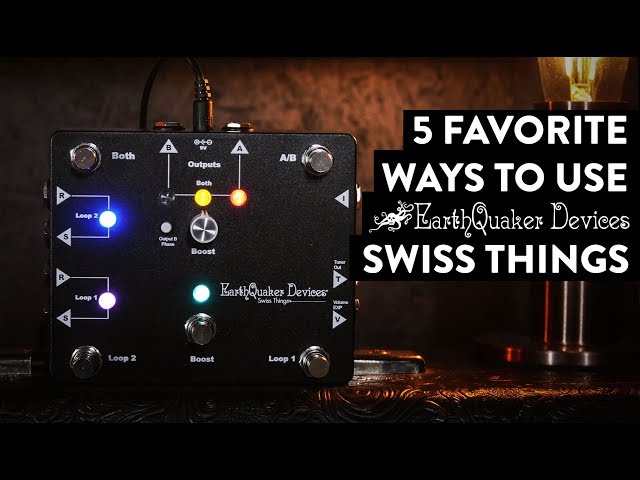 EarthQuaker Devices Swiss Things Pedalboard Reconciler Demo - in stereo