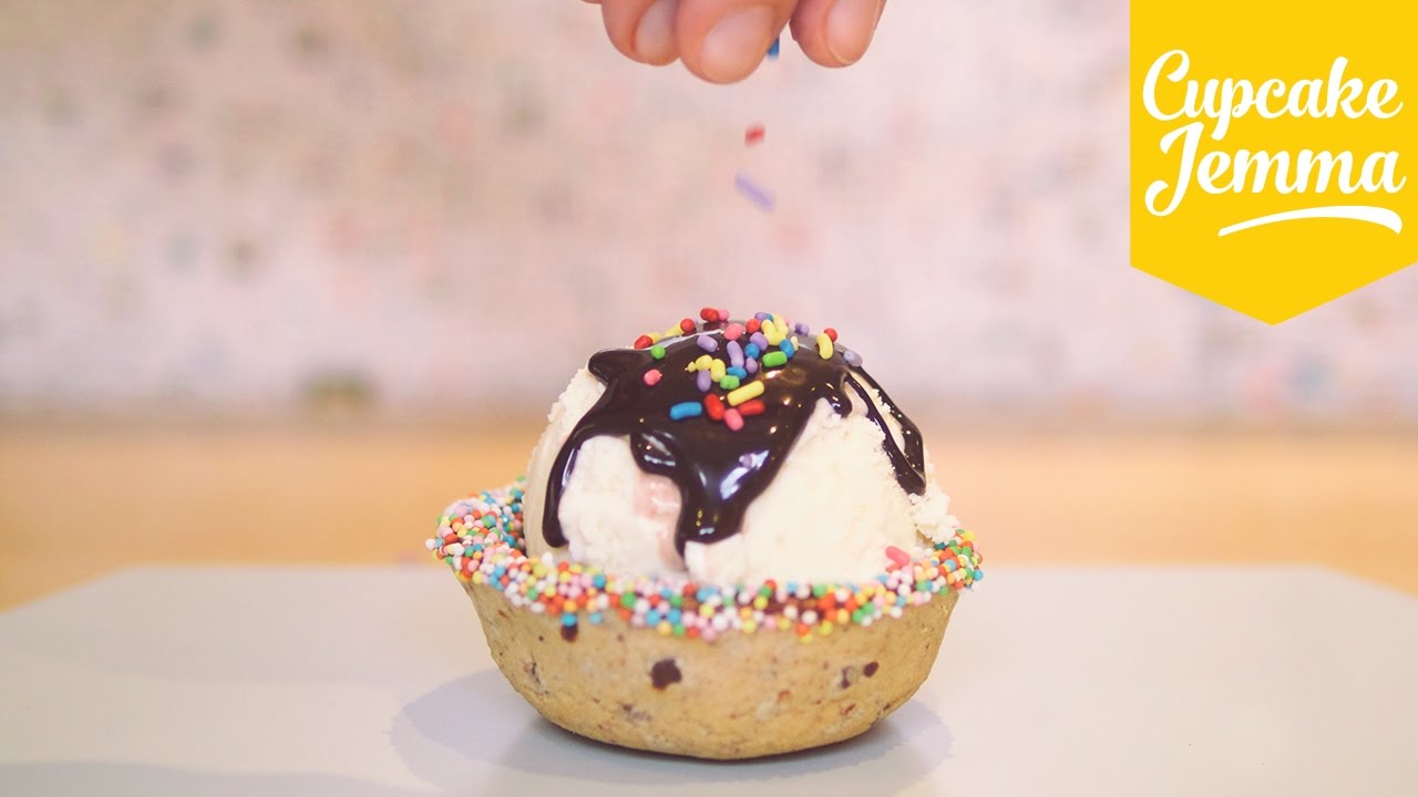 Ice Cream Cookie Bowls and The Best Fudge Sauce! | Cupcake Jemma | CupcakeJemma