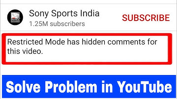 how to solve YouTube video comment hide problem। restricted mode has hidden comment for this video