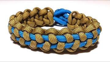 How to make Stitched Solomon Bar bracelet [by ParacordKnots]
