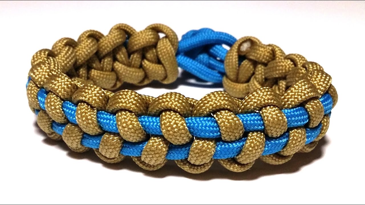 How to make Stitched Solomon Bar bracelet [by ParacordKnots] YouTube