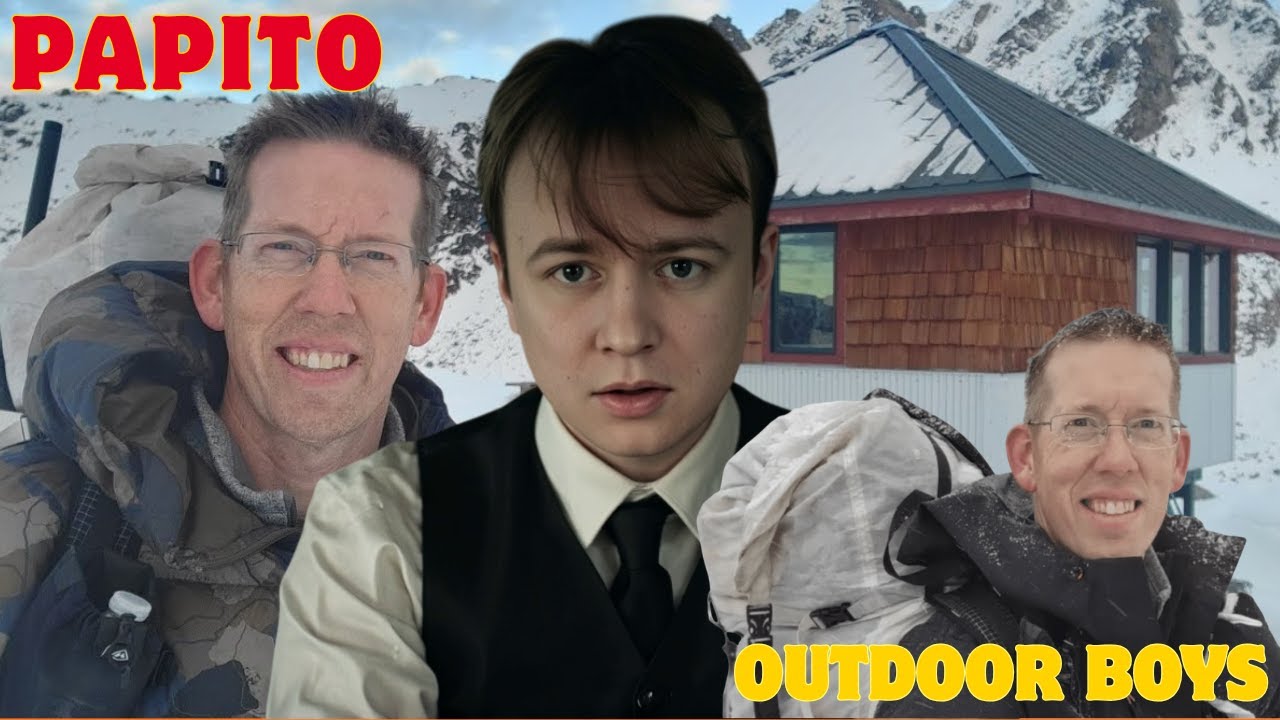 Outdoor Boys Winter Camping in Remote Survival Cabin. Outdoor Boys Reaction