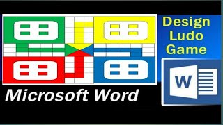 How to design Ludo Game in Ms word in Microsoft word Tutorial#ludogame#vamshikrishnatutorials#game screenshot 5
