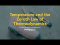 Temperature and the Zeroth Law of Thermodynamics