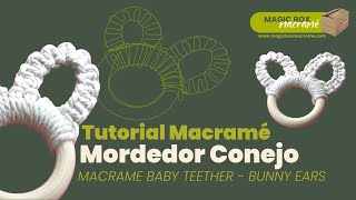 🪢DIY Macramé Bunny Ear Teether Tutorial ✨For Beginners