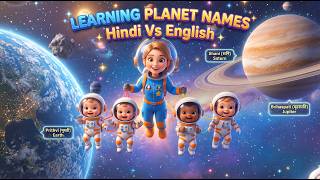 Learning Planet Names, Hindi vs English | Planet Song |  Learn About The Solar System