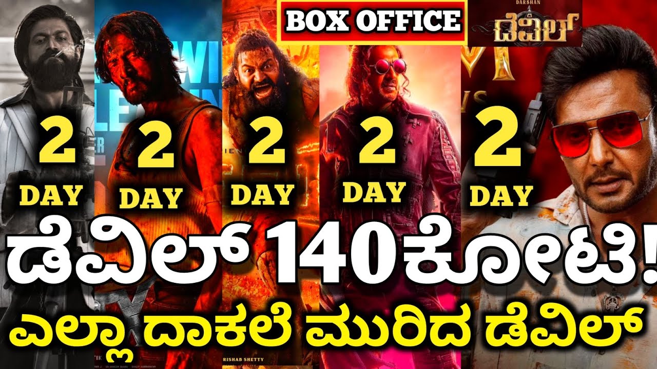 Devil Movie Review, Devil Movie 2 Day Collection Vs Max ,UI Vs Kantara Collection #devilmovie #dboss