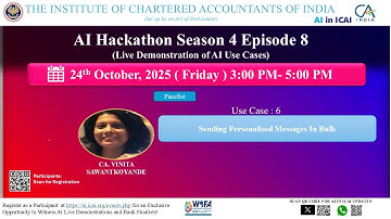 AI Hackathon S4 E8 UC6 – Sending Personalised Messages in Bulk – CA. Vinita Sawantkoyande