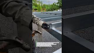 Fast Steel Frame Welding Setup! Perfect Alignment #welding #metalwork #shorts