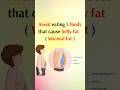 avoid eating 5foods that cause belly fat #shorts