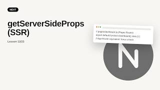 Next.js - Web development basic Series: getServerSideProps (SSR)