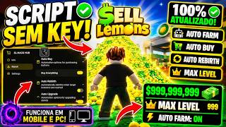 SCRIPT SELL LEMONS (VENDA LIMÕES) AUTO FARM, AUTO UPGRADE, AUTO REBIRTH - LINK DIRETO MEDIAFIRE
