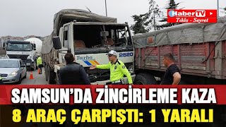 Samsunda Zincirleme Kaza 1 Yaralı - Samsun Haber - Samsun Haber Gazetesi
