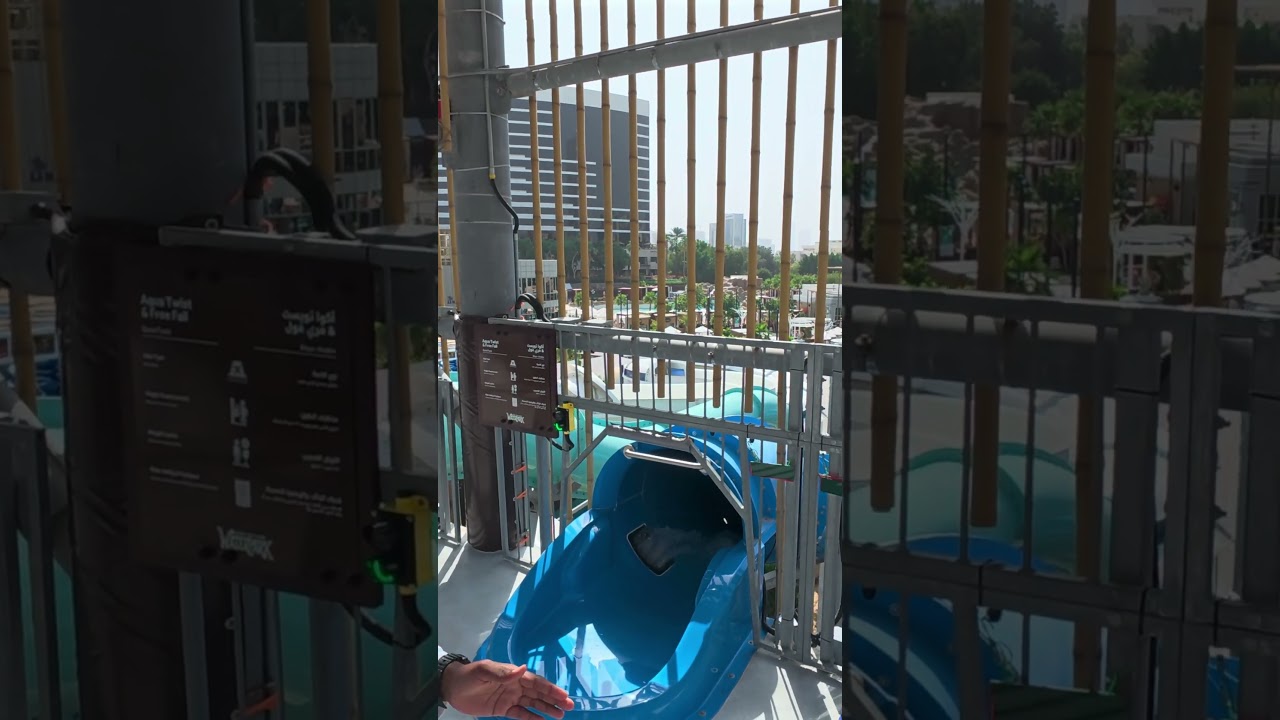 Водная горка Aqua Twist в аквапарке Grand Hyatt Dubai 🇦🇪