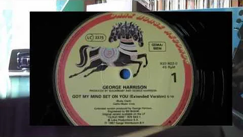 George Harrison "Got My Mind Set On You"- Extended,  Vinyl 45 RPM