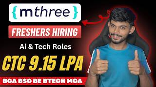 MThree फ्रेशर्स की भर्ती 9.15 LPA पर | 2026 और 2027 बैच | BCA, BSC और इंजीनियरिंग screenshot 1