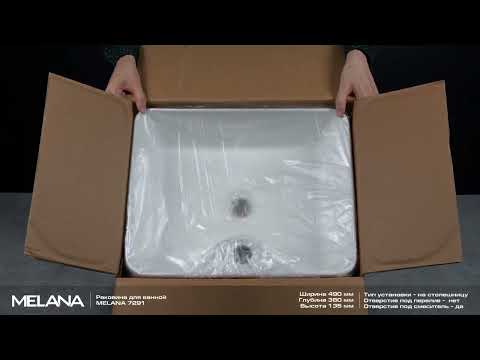 Обзор раковины Melana 7291