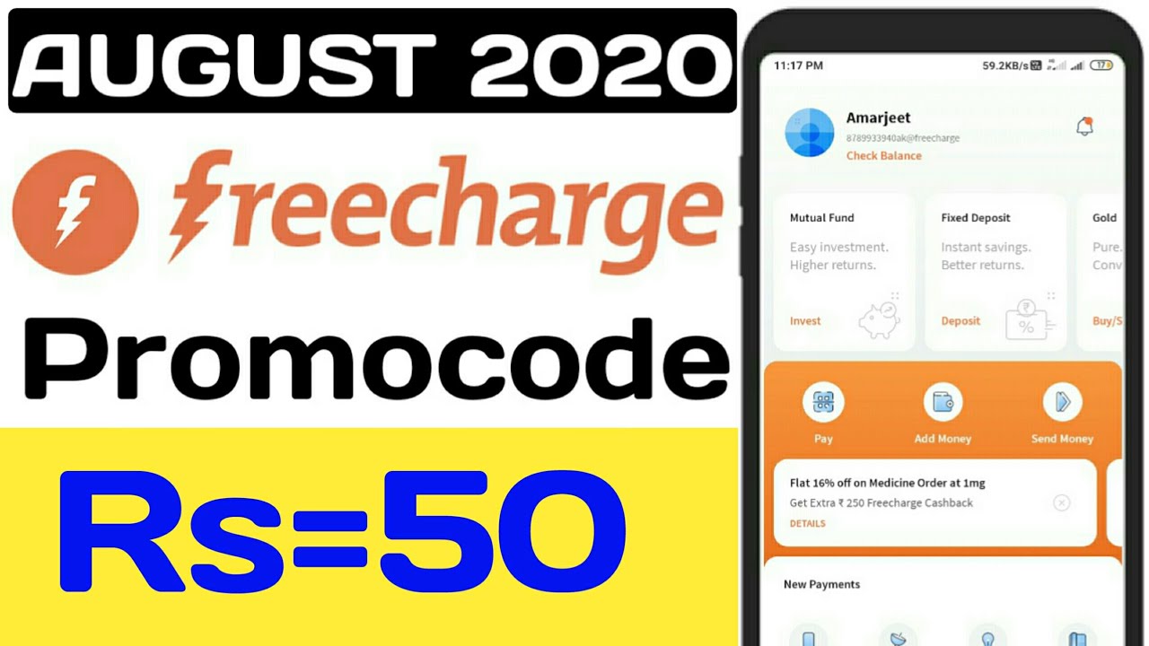 freecharge new promo code || freecharge promo code || freecharge promo code today || freecharge app