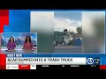 Bear dumped into trash truck in Colorado