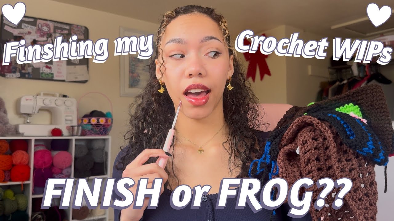 Finishing ALL of My CROCHET WIPs ~ Finish OR Frog??🧶
