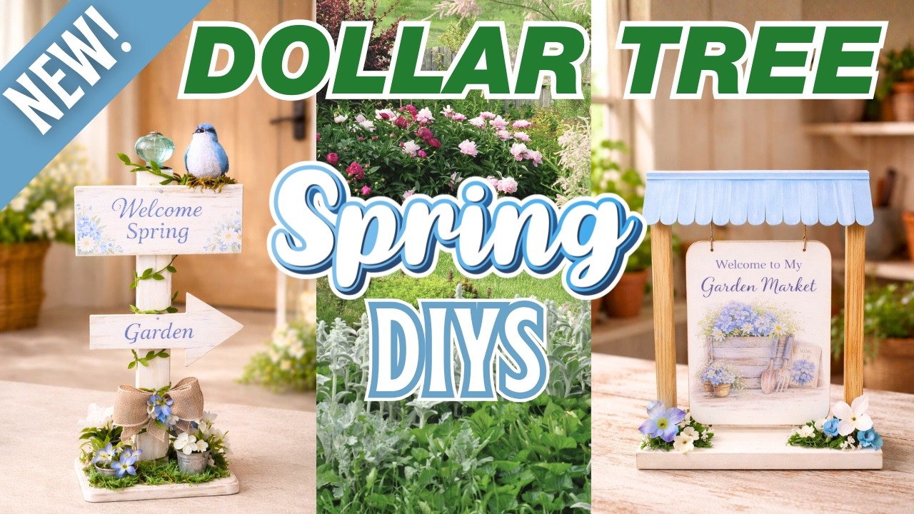 NEW Spring Dollar Tree DIYs 2026 🌸 Garden Inspired Home Decor