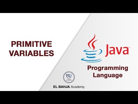 11 - Primitive variables : Java (Darija)