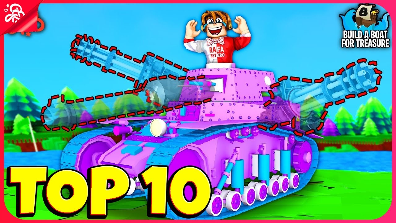TOP 10 CONSTRUÇÕES MALUCAS DO RAFINHA NO BUILD A BOAT
