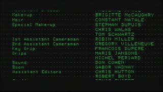 Scanners (1981) End Credits (TCM 2025)