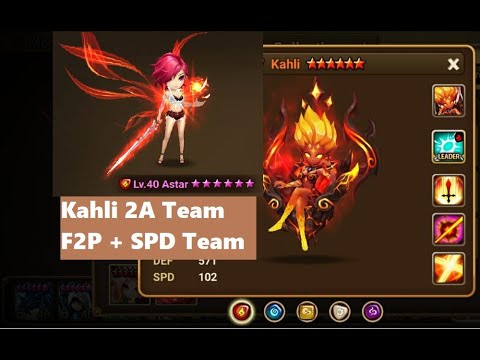 Kahli 2A F2P Team + SPD Team. Summoners war en Español - YouTube