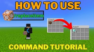 How to use Replaceitem Commands Correctly on Minecraft Bedrock