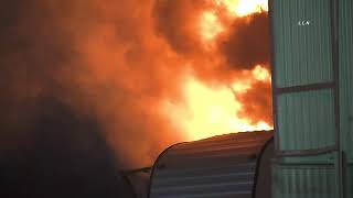 Trailer Fire at a Junkyard Pomona 1 1 20
