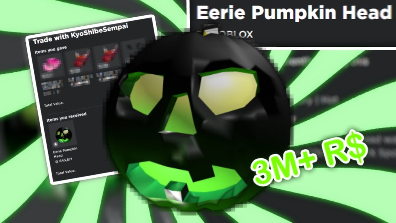 So I Got the Eerie Pumpkin Head on Roblox... Again YouTube