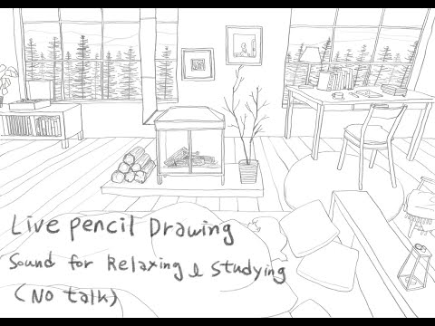 ASMR Live Pencil Drawing, Sound for Relaxing & Studying (No talk) - ASMR Live Pencil Drawing, Sound for Relaxing & Studying (No talk)