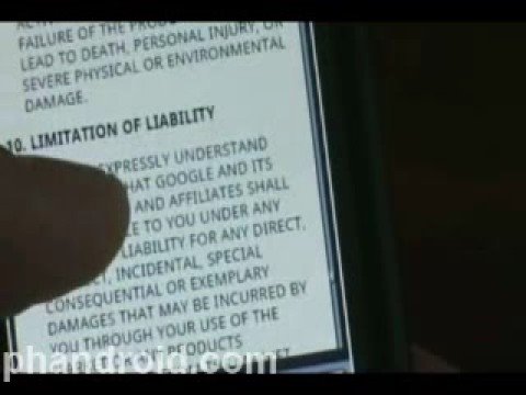 Android Market: Terms of Service (2 of 2)