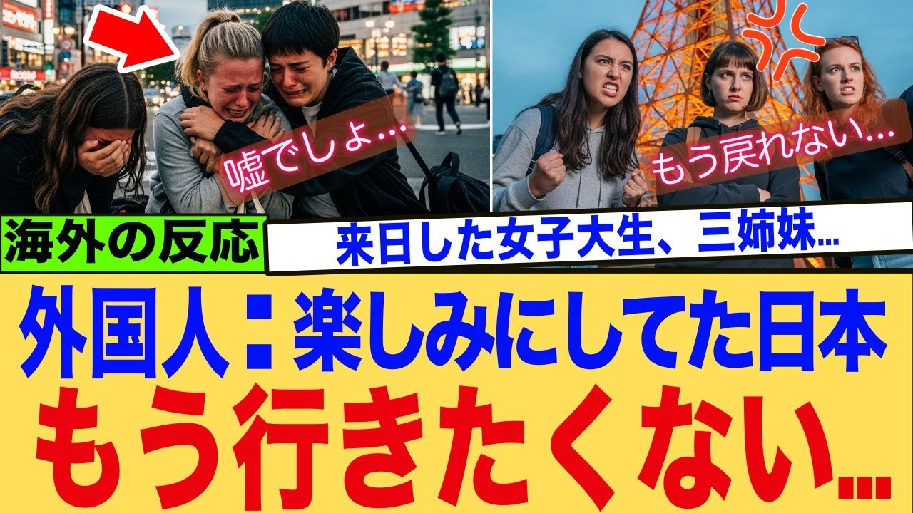 【海外の反応】「この差は何なの…？日本はレベルが違うわ!」初来日の外国人に日本の印象や驚いたことを聞いて驚愕した...【初来日】
