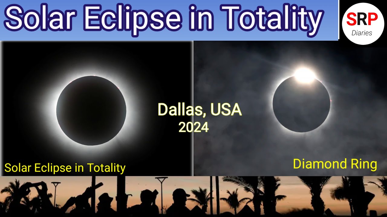 Solar Eclipse 2024 in totality from Dallas, North America - YouTube