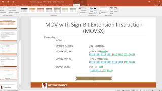 Assembly Language | Lecture 19 | MOV Instruction | MOVZX & MOVSX Instructions