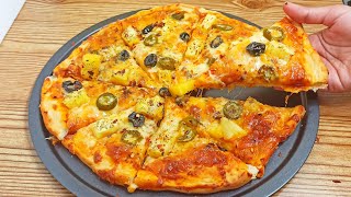 Pineapple pizza recipe | Homemade pineapple pizza recipe | Pizza with pineapple topping 😋😋