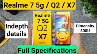 Realme 7 5g Q2 X7  full specifications review