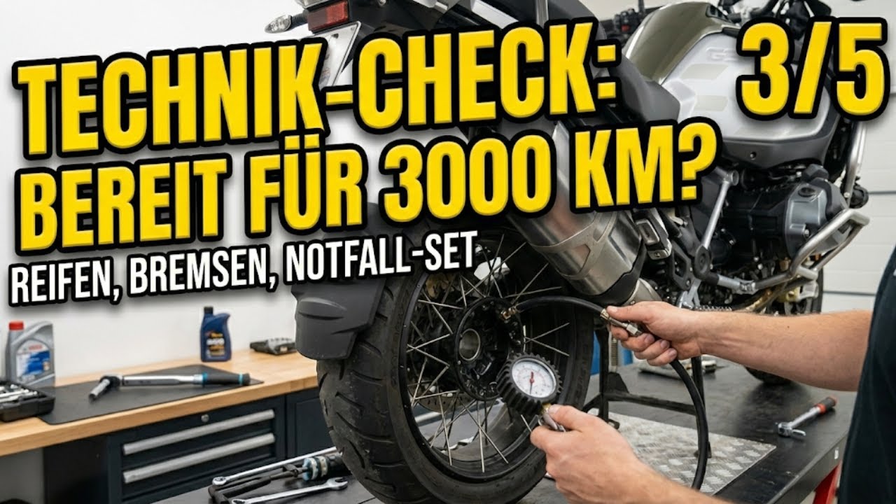 Motorrad Technik-Check vor der Tour: Meine Routine