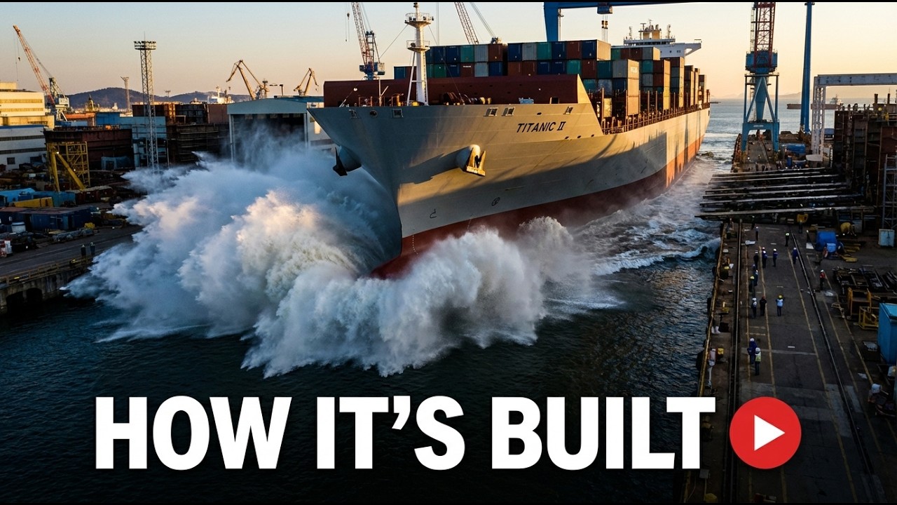 Mega Build Ship Inside a Mega Shipyard. How Building a 300,000 Ton Ship - YouTube